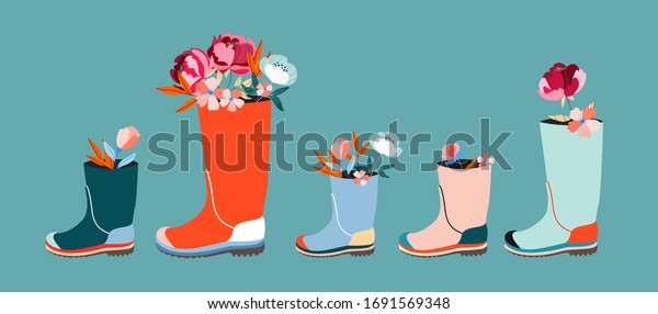 trendy wellies