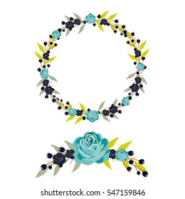 Flowers wreath