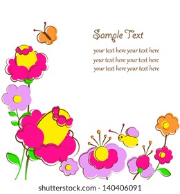 flowers,butterflies,summer design
