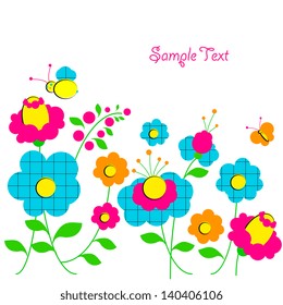 flowers,butterflies,summer design