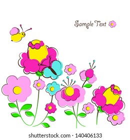 flowers,butterflies,summer design