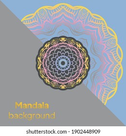 Flower-shaped mandala, Color pattern. Vector illustration