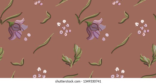 Flowers.Lovely seamless pattern.
Vector illustration.