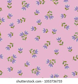 Flowery bright pattern in small-scale flowers. Calico millefleurs. Floral seamless background for textile or book covers, manufacturing, wallpapers, print, gift wrap and scrapbooking.