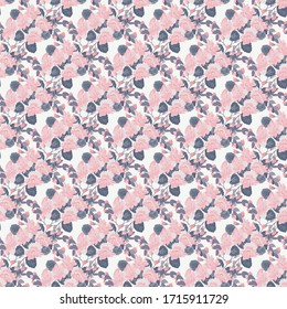 Flowery bright pattern in small-scale flowers. Calico millefleurs. Floral seamless background for textile or book covers, manufacturing, wallpapers, print, gift wrap and scrapbooking.