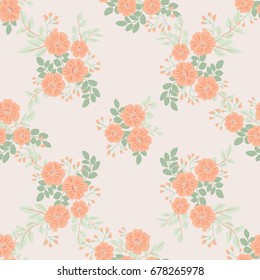 Flowery bright pattern in small-scale flowers. Calico millefleurs. Floral seamless background for textile or book covers, manufacturing, wallpapers, print, gift wrap and scrapbooking.