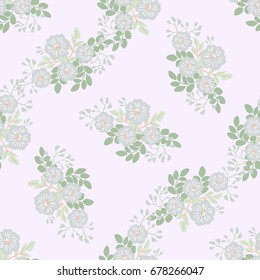 Flowery bright pattern in small-scale flowers. Calico millefleurs. Floral seamless background for textile or book covers, manufacturing, wallpapers, print, gift wrap and scrapbooking.