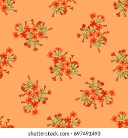 Flowery bright trendy pattern in small-scale flowers. Liberty style millefleurs. Floral seamless background for textile, surface, fabric, wallpapers, print, gift wrap and scrapbooking, decoupage.