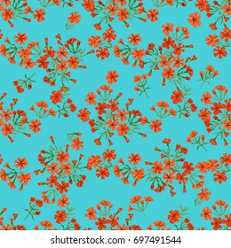 Flowery bright trendy pattern in small-scale flowers. Liberty style millefleurs. Floral seamless background for textile, surface, fabric, wallpapers, print, gift wrap and scrapbooking, decoupage.