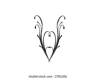 a flowery design