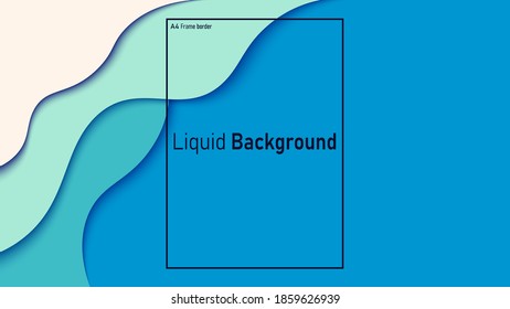 Flowing abstract background. Fluid shape concept. Minimalist color gradient. Eps10 vector