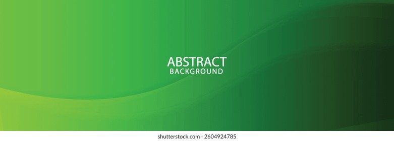 flowing abstract background with a gradient of vibrant green shades. The wavy design gives a sense of motion and depth.
