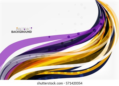 Flowing abstract background. Vector template background for workflow layout, diagram, number options or web design