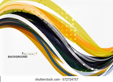 Flowing abstract background. Vector template background for workflow layout, diagram, number options or web design