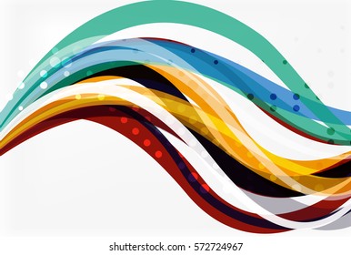 Flowing abstract background. Vector template background for workflow layout, diagram, number options or web design