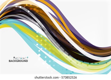 Flowing abstract background. Vector template background for workflow layout, diagram, number options or web design