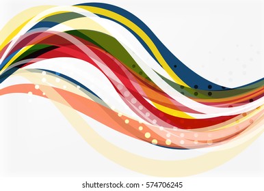 Flowing abstract background. Vector template background for workflow layout, diagram, number options or web design