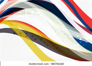 Flowing abstract background. Vector template background for workflow layout, diagram, number options or web design