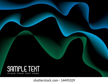 Flowing abstract background with a wave design and copy space