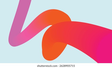 Flowing abstract red and pink strokes meet over pale blue, offering a vibrant background choice for modern web or print use.