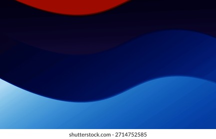  Escena abstracta fluida con ondas azules, púrpuras y naranjas. Este fondo colorido y contemporáneo evoca energía y creatividad, ideal para el arte digital, 