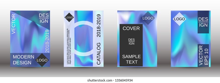 Flowing backgrounds as a modern template for design. Creative fluid backgrounds from current forms for the design of fashionable abstract covers, banners, posters, booklets. Vector illustration EPS 10