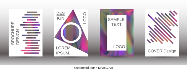 Flowing backgrounds as a modern template for design. Creative fluid backgrounds from current forms for the design of fashionable abstract covers, banners, posters, booklets. Vector illustration EPS 10