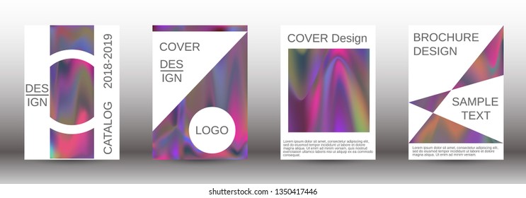 Flowing backgrounds as a modern template for design. Creative fluid backgrounds from current forms for the design of fashionable abstract covers, banners, posters, booklets. Vector illustration EPS 10