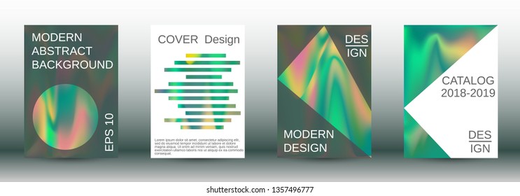 Flowing backgrounds as a modern template for design. Creative fluid backgrounds from current forms for the design of fashionable abstract covers, banners, posters, booklets. Vector illustration EPS 10