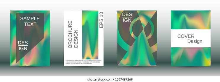 Flowing backgrounds as a modern template for design. Creative fluid backgrounds from current forms for the design of fashionable abstract covers, banners, posters, booklets. Vector illustration EPS 10