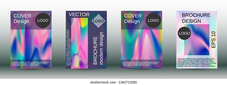 Flowing backgrounds as a modern template for design. Creative fluid backgrounds from current forms for the design of fashionable abstract covers, banners, posters, booklets. Vector illustration EPS 10