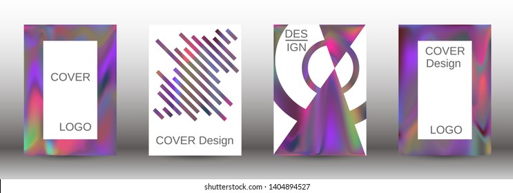 Flowing backgrounds as a modern template for design. Creative fluid backgrounds from current forms for the design of fashionable abstract covers, banners, posters, booklets. Vector illustration EPS 10