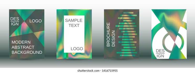 Flowing backgrounds as a modern template for design. Creative fluid backgrounds from current forms for the design of fashionable abstract covers, banners, posters, booklets. Vector illustration EPS 10