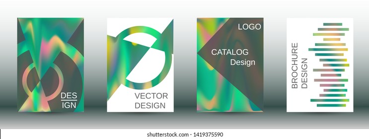 Flowing backgrounds as a modern template for design. Creative fluid backgrounds from current forms for the design of fashionable abstract covers, banners, posters, booklets. Vector illustration EPS 10