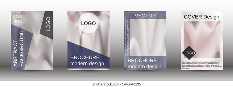 Flowing backgrounds as a modern template for design. Creative fluid backgrounds from current forms for the design of fashionable abstract covers, banners, posters, booklets. Vector illustration EPS 10