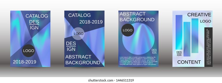 Flowing backgrounds as a modern template for design. Creative fluid backgrounds from current forms for the design of fashionable abstract covers, banners, posters, booklets. Vector illustration EPS 10