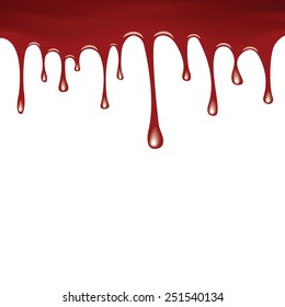 Similar Images, Stock Photos & Vectors of liquid red paint dripping on ...