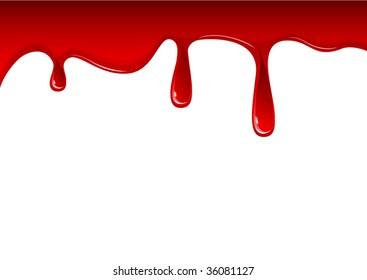 flowing blood drops