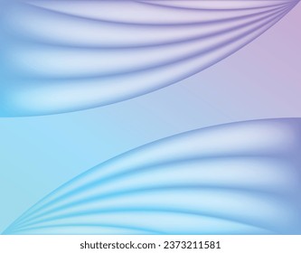 Flowing Blue Wave: Modern Abstract Graphic Design with Light Gradient and Transparent Lines