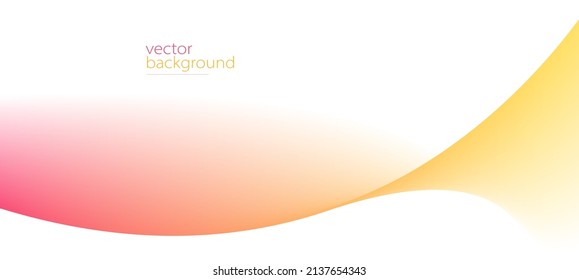 Forma de curva de color con un fondo abstracto vectorial de gradiente suave, arte relajante y tranquilo, imagen fácil y tranquila.