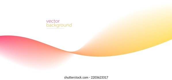 Forma de curva de color con un fondo abstracto vectorial de gradiente suave, arte relajante y tranquilo, imagen fácil y tranquila.