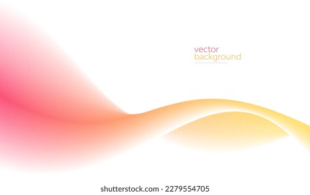 Forma de curva de color con un fondo abstracto vectorial de gradiente suave, arte relajante y tranquilo, imagen fácil y tranquila.
