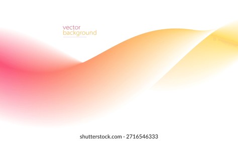 Forma de curva de cor fluindo com fundo abstrato vetor gradiente suave, arte relaxante e tranquila, facilidade e imagem tranquila.