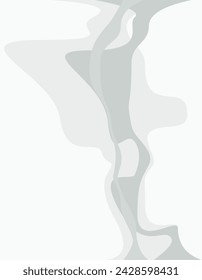 Flowing colored ink abstract vector image. 