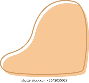 A flowing, curved beige shape that captures the essence of organic forms and natural movement in a clean, minimalist design.