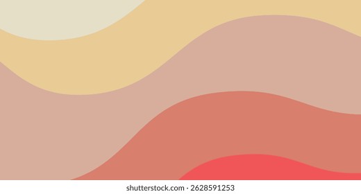 Flowing curved shapes in pastel pink and cream create a seamless abstract backdrop.