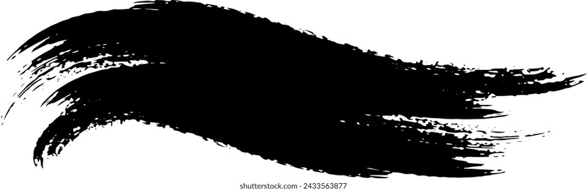 Flowing curves and brush strokes in Japanese style.