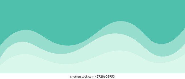 Fluxo azul escuro forma curva com fundo abstrato vetor gradiente suave, relaxante e tranquila arte, pode ilustrar saúde médica ou som de música.