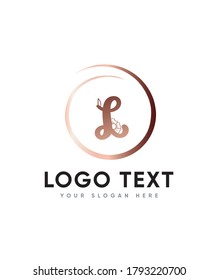 A flowing and distinct handwritten letter L logo template, Vector logo for business and company identity 