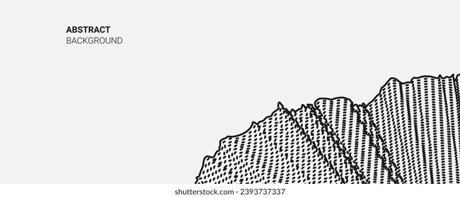 Flowing dots particles wave pattern halftone gradient curve shape isolated on white background. Vector in concept of technology, science, and modern.